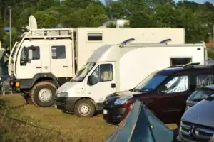 Il Doblò parcheggiato all'Abenteuer Allrad