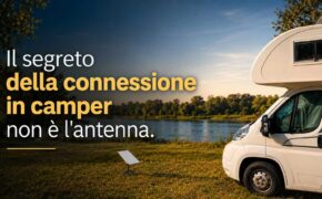 Il nostro camper Alvaro e la nostra Starlink sulle rive del Sava