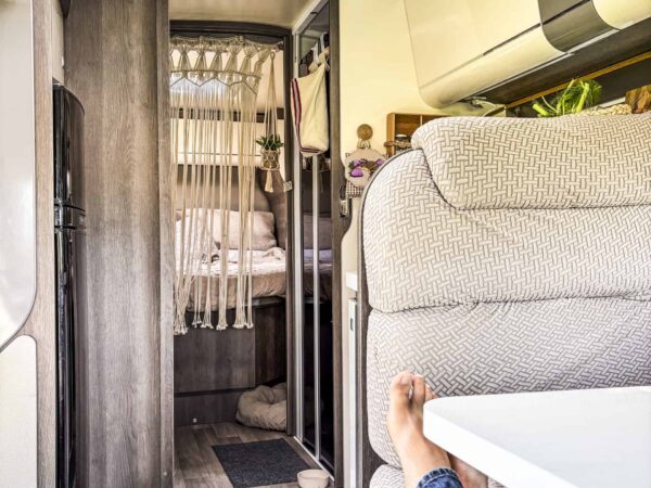 Cane a bordo del camper al fresco con il Viesa Holiday X