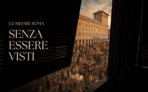 Palazzo Venezia visto dal balconcino di Letizia Bonaparte a Roma